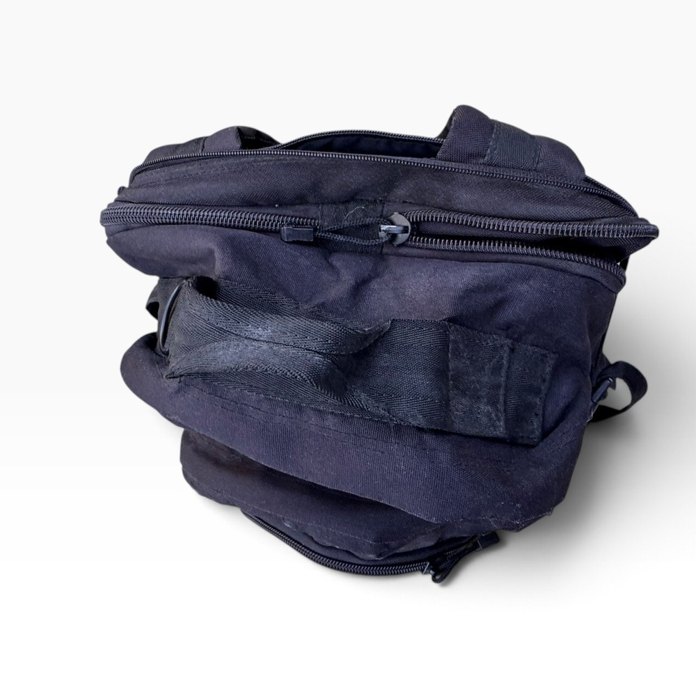 Sandpiper of California Bug Out Bag Black Tactical Expandable Backpack Canvas - Picture 6 of 10